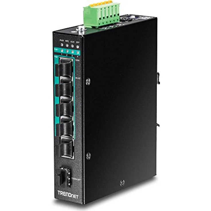 TRENDnet 100 Base-T zu 100 Base-FX Multi-Mode SC Glasfaser Konverter, Funktioniert eigenständig, 10-100 Mbps Auto-MDIX Fast Ethernet Port