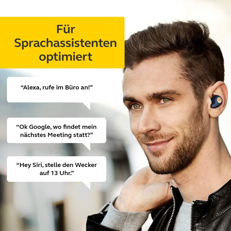 Jabra Elite Active 65t True Wireless In-Ear Kopfhörer, mit Bluetooth, Mikrofon, geeignet für Sport, spritzwassergeschützt, blau – Bild 10