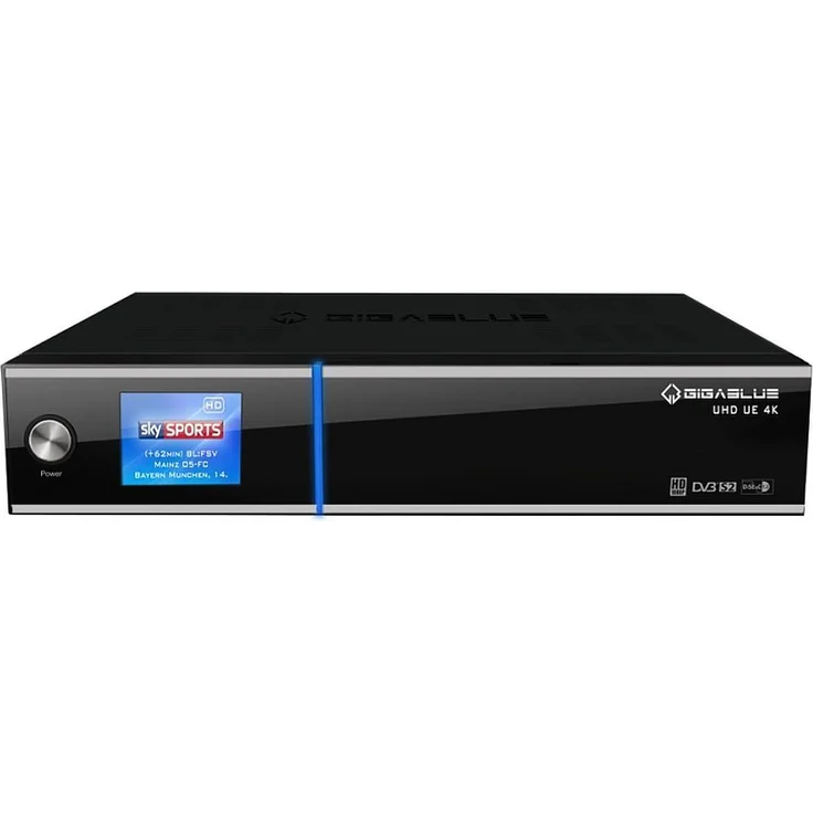 GigaBlue UHD UE 4K 2 x DVB-S2, HDMI, EPG, Aufnahmefunktion, schwarz – Bild 1