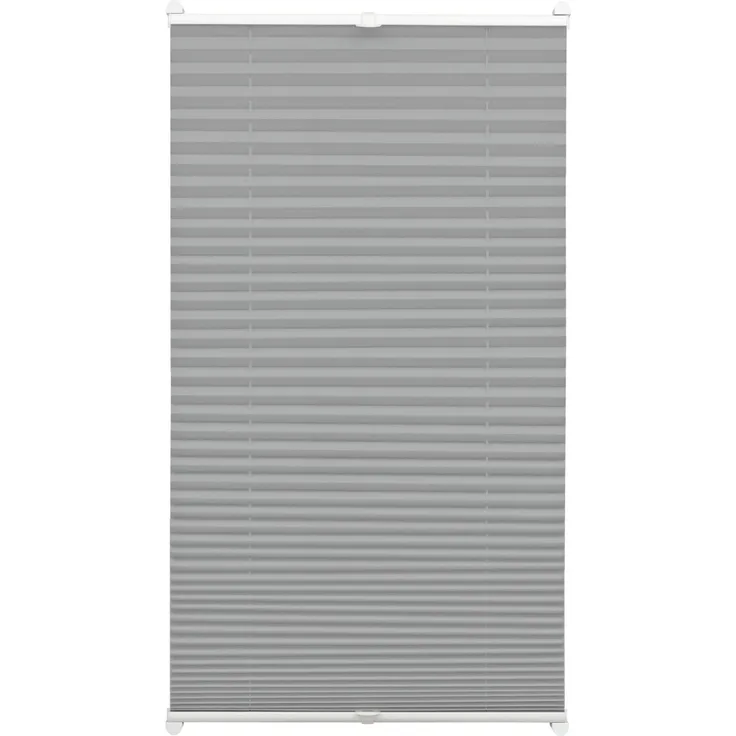 Gardinia EASYFIX Plissee mit 2 Bedienschienen schiefer 75 x 130 cm