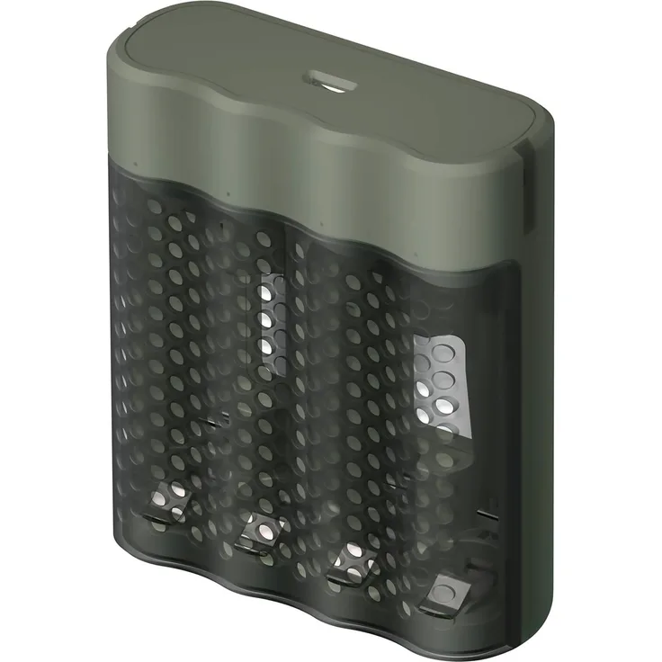 GP 4-Port USB Ladegeraet-cassette Set 3 - fuer AA und AAA NiMh Akkus - Inkl. 4x
