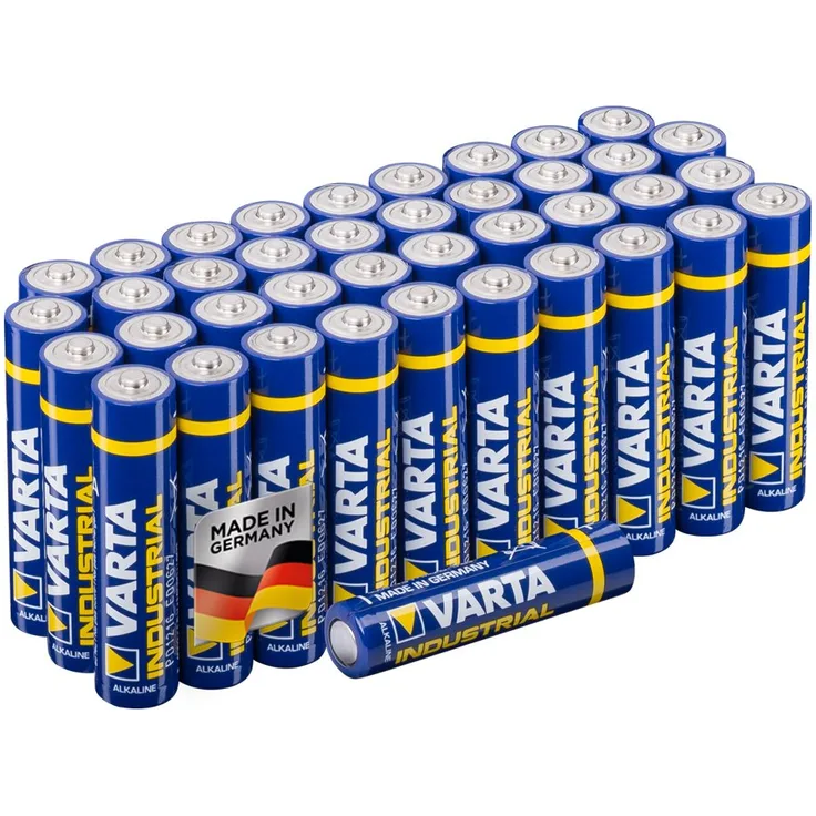 VARTA Industrial Pro Batterie AAA Micro Alkaline Batterien LR03 (Verpackung (40er Pack), Design kann abweichen)