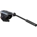 Manfrotto MVH500AH Kompakt Fluid Videoneiger (Inkl. flacher Basis (1-4 Zoll) und (3-8 Zoll) Gewinde) schwarz