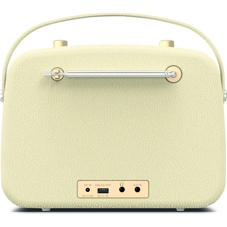 Nordmende Transita 130 Retro Tragbares Radio mit Bluetooth, LCD-Display, beige – Bild 5