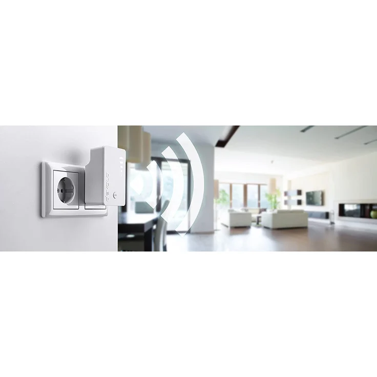 devolo WiFi Repeater ac (1200 Mbit-s, 1x Gigabit Ethernet LAN Port, WPS, WLAN Repeater und WLAN Verstärker, WiFi Extender, 5 stufige Signalstärkeanzeige, Accesspoint-Funktion, kompaktes Design) weiß – Bild 4