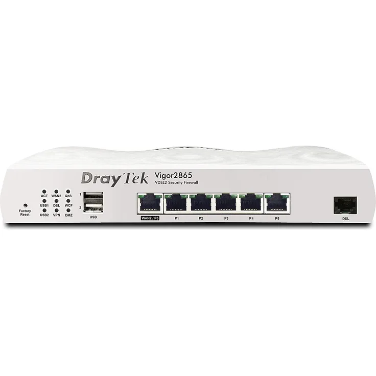 DrayTek Vigor 2865 Supervectoring Modem Security Firewall VPN Router Annex-B