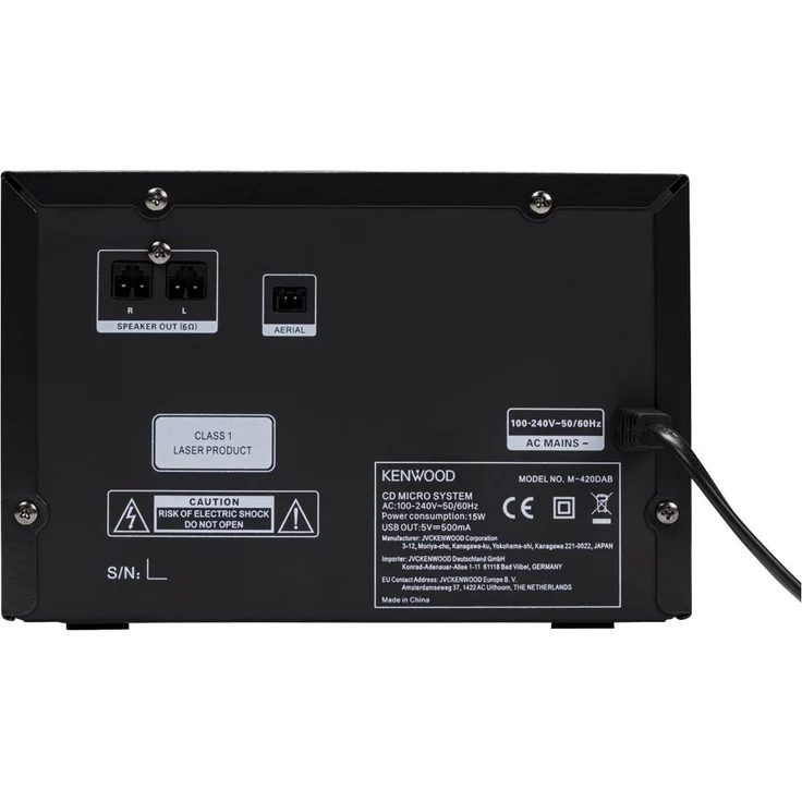 Kenwood Electronics M-420DAB Home-Stereoanlage Heim-Audio-Mikrosystem Schwarz 14 W – Bild 1