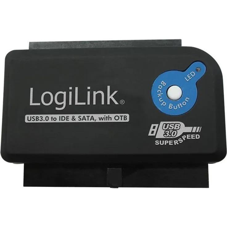 LogiLink AU0028A Adapter USB 3.0 zu IDE & SATA mit OTB Funktion