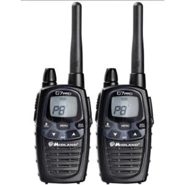 LPD-PMR-Handfunkgerät Midland G7Pro paar C1090.06 2er Set - Roger Beep - 446 MHz - Funk (C1090.06)