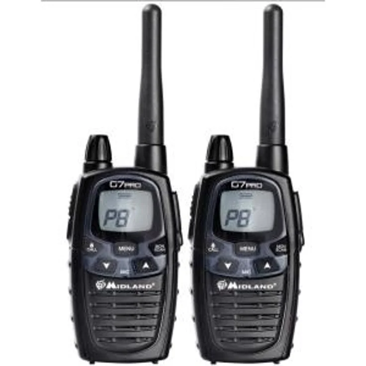 LPD-PMR-Handfunkgerät Midland G7Pro paar C1090.06 2er Set - Roger Beep - 446 MHz - Funk (C1090.06) – Bild 1