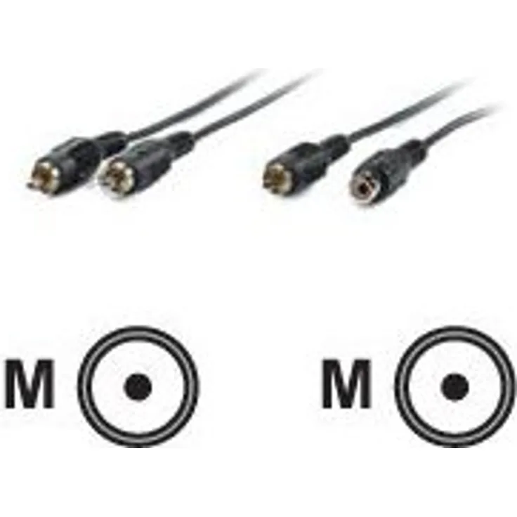 Secomp Value - Video- / Audiokabel - RCA (M) - RCA (M) - 2.5 m - Schwarz