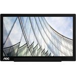 AOC I1601FWUX 39,6 cm (15,6 Zoll) tragbarer USB Monitor (Stromversorgung über USB Typ-C, 1920 x 1080, 60 Hz, Auto Pivot) schwarz