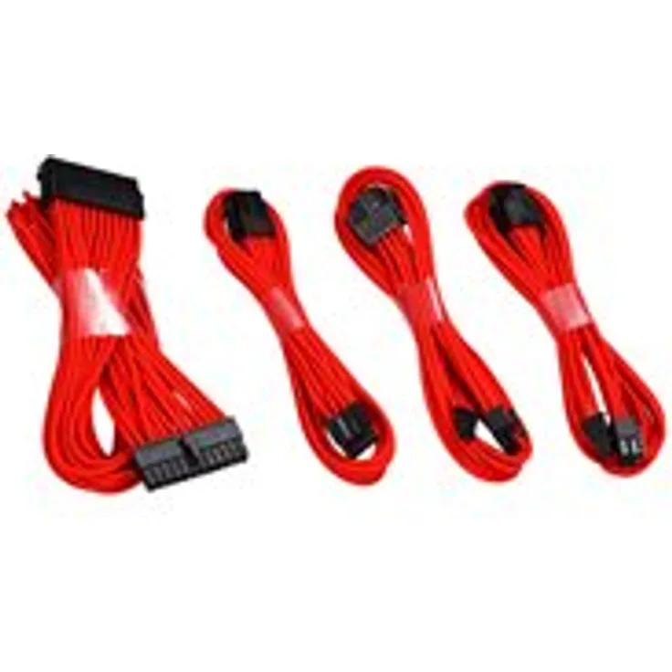 Phanteks PH-CB-CMBO_OR Interne Stromkabel, Schwarz - Stromkabel Rot - Stromkabel (Schwarz, Rot)