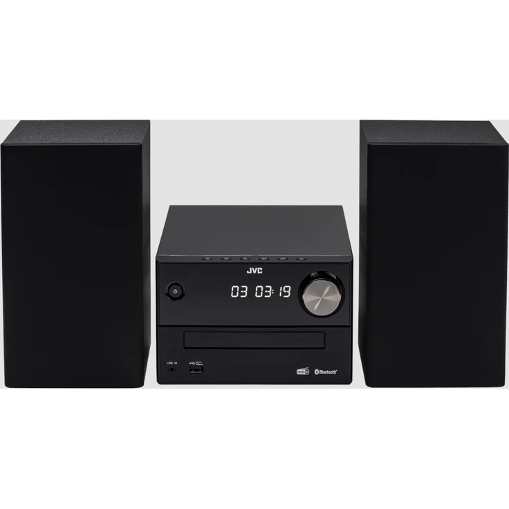JVC UX-C25DAB Home-Audio-Minisystem mit CD-Player, UKW, DAB, DAB+ und Audio-Streaming Schwarz – Bild 3