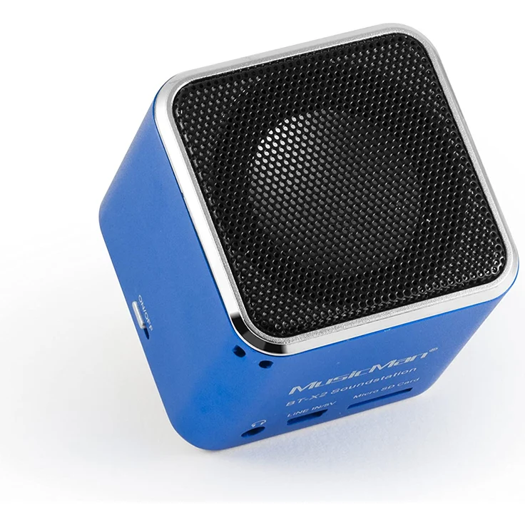 Technaxx MusicMan mini Wireless Soundstation BT-X2 Bluetooth-Lautsprecher mit Kartenleser, blau – Bild 3