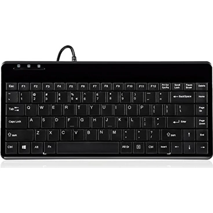 Perixx PERIBOARD-409U - Tastatur - USB - Piano Black (Deutsches Tastaturlayout QWERTZ) – Bild 1