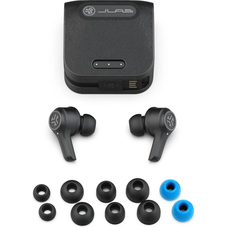 JLAB Epic Air ANC True Wireless In-Ear Kopfhörer mit Bluetooth, Mikrofon, Noise Cancelling, geeignet für Sport, schwarz – Bild 9