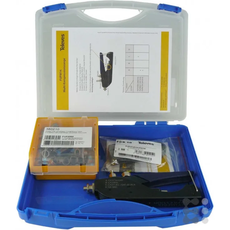 Televes Kompressionstecker-Set mit 50 x FUP2000 FUPS14
