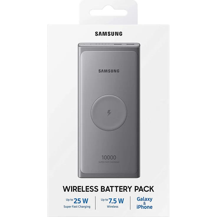 Samsung EB-U3300 Induktive Powerbank (Type-C), geeignet für Smartphones/Tablets/Kameras/MP3-Player, 10000 mAh, grau – Bild 6