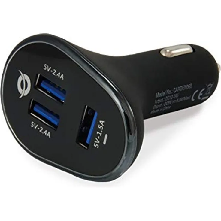 Conceptronic Carden 3-Port 31.5W USB-KFZ-Ladegerät