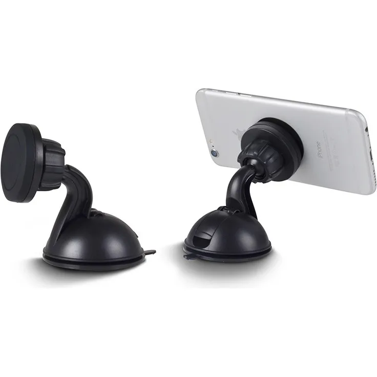 Broszio Smartphone-Halter mit extrastarkem Saugnapf und Magnethalterung
