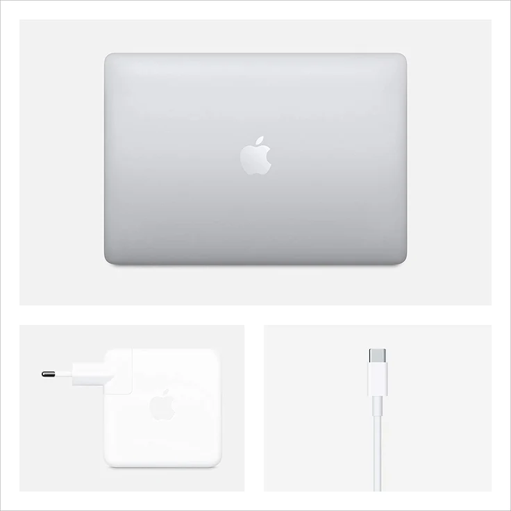 Apple MacBook Pro 13 (2020) 13,3 Zoll (2.560 x 1.600) Intel® Core i5-8257U (1,40 GHz) 8GB RAM 256GB M.2 PCIe SSD macOS (Silber) (MXK62D/A) - Preisvergleich – Bild 2