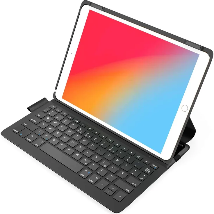 Inateck Ultraleichte Tastatur Hülle für iPad 2019 10.2 Zoll(7. Gen), iPad Air 2019 3. Gen und iPad Pro 10.5, mit Smart Power Knopf, QWERTZ, BK2006 Black - Default Title