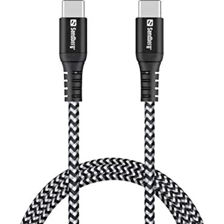 Sandberg Survivor - USB-Kabel - USB-C (M) bis USB-C (M) - 1 m (441-38)