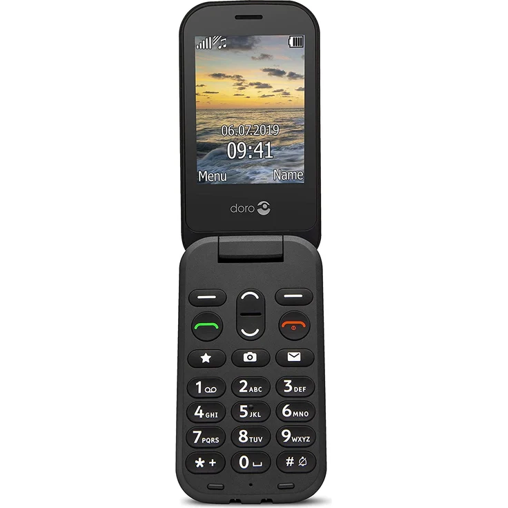 Doro 6040 Handy 2,8 Zoll-Display, Schwarz – Bild 1