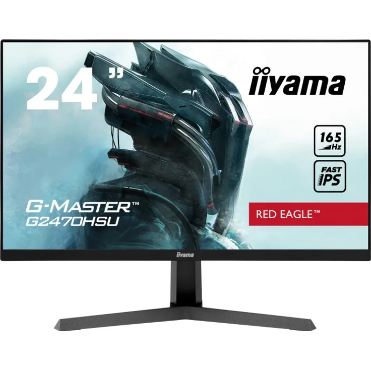iiyama G-Master G2470HSU-B1 Red Eagle - 23,8 Zoll, Full HD (1920 x 1080), IPS-Panel, 165Hz, 0,8ms, 250cd/m² (G2470HSU-B1)