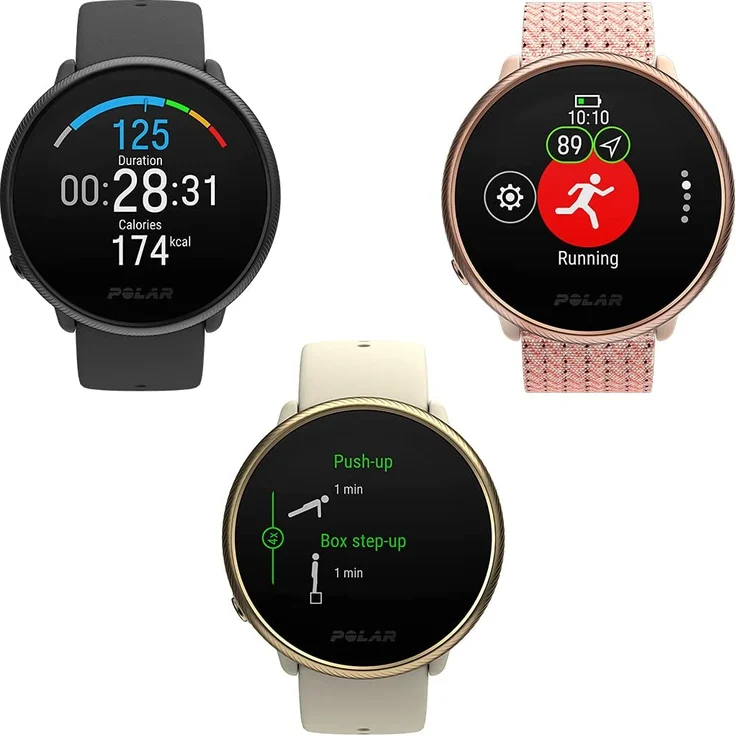 Polar IGNITE 2 GPS Fitness-Tracker Unisex, Einheitsgröße, Edelstahlgehäuse, Black Pearl (90085182) – Bild 4