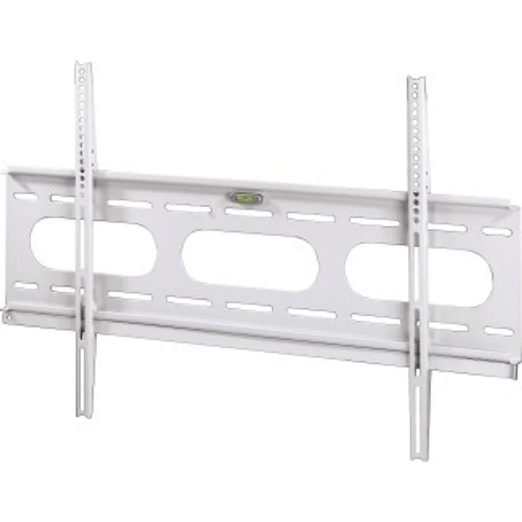 Hama TV-Wandhalterung Ultraslim (für Fernseher von 37 bis 90 Zoll (94 cm bis 229 cm Bildschirmdiagonale), inkl. Fischer Dübel, VESA bis 800 x 500, Wandabstand nur 2,5 cm, max. 75 kg) weiß – Bild 1