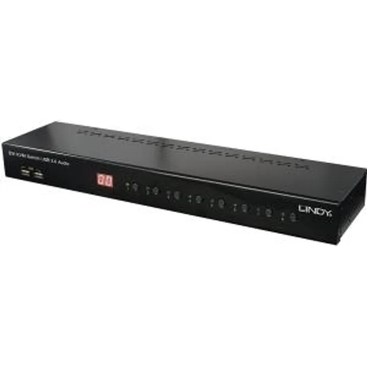 8 Port DVI-I Single Link, USB 2.0 & Audio KVM Switch Pro