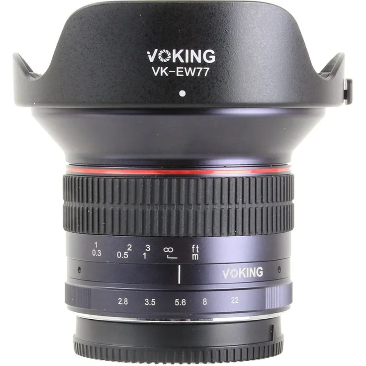 Voking by Bilora Objektiv Ultra-Weitwinkel 12 mm F2.8 manueller Focus für Sony Schwarz