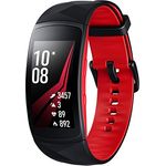 Samsung Gear Fit 2 Pro Fitness-Tracker Unisex, L, Schwarz/Rot
