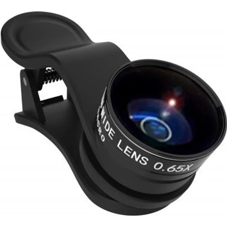 Kenko KE-RP065WM Real Pro Clip Wide 0,65x und Macro-Objektiv für Smartphone-Tablet-Notebook schwarz