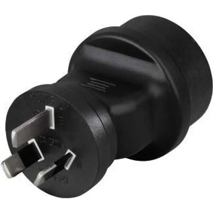 Hama Reiseadapter Australien China Typ I (Netz-Adapter für Argentinien, Neuseeland, Papua-Neuguinea, Uruguay, Fidschi u.v.m.) Reise-Stecker sicher und robust, schwarz
