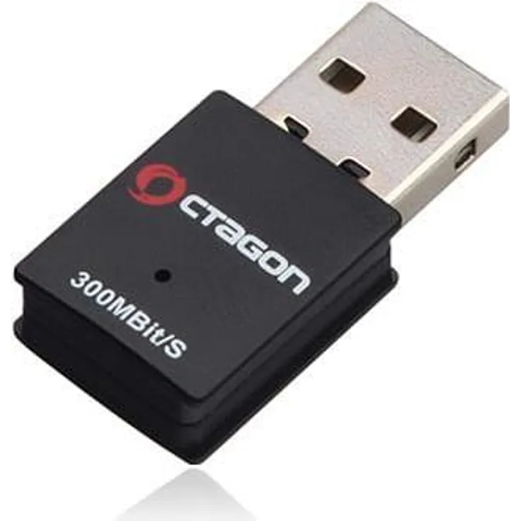 OCTAGON WLAN Stick USB 2.0 Black, 300 MBit/s, WL018 (WL018)