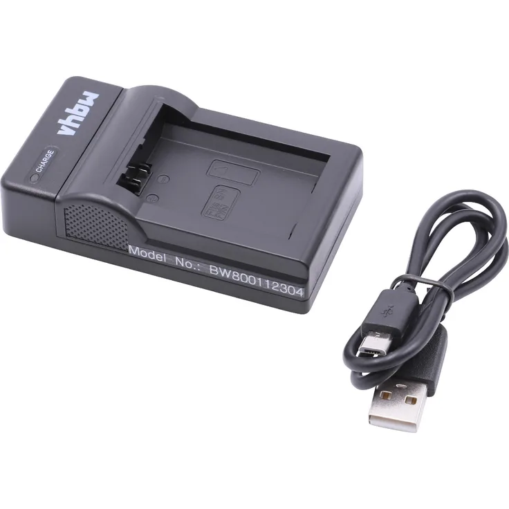 vhbw USB Akkuladegerät kompatibel mit Sony Cybershot DSC-RX10 IV, DSC-RX10 Mark 4 Digitalkamera, Camcorder, Action Cam-Akku - Ladeschale