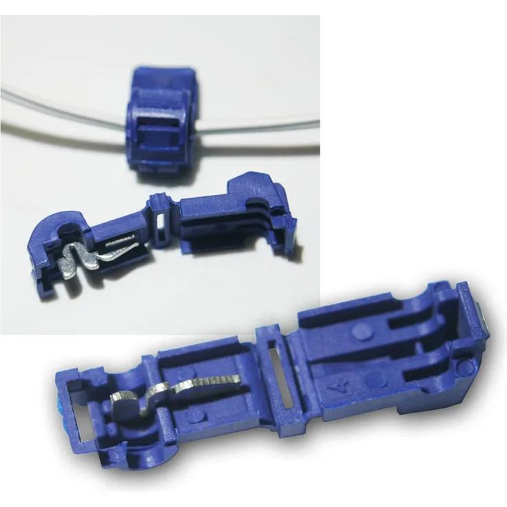 10 Abzweigverbinder fü Kabelschuhe BLAU 1,5-2,5mm²