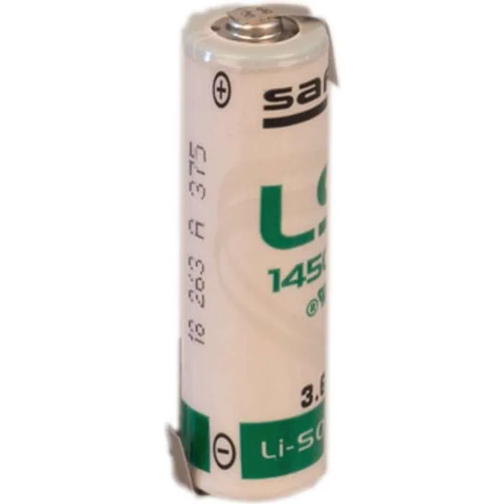 Lithium 3,6V Batterie LS 14500 AA-Zelle Lötfahne Z-Form