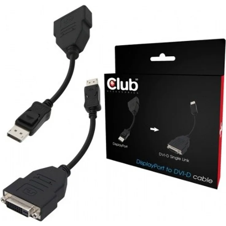 Club 3D DISPLAYPORT zu DVI-D (SINGLE LINK)