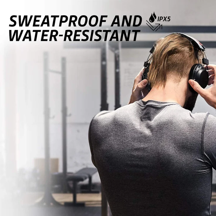 Plantronics BACKBEAT FIT 6100 Over-Ear-Kopfhörer, mit Bluetooth, Mikrofon, grau – Bild 6