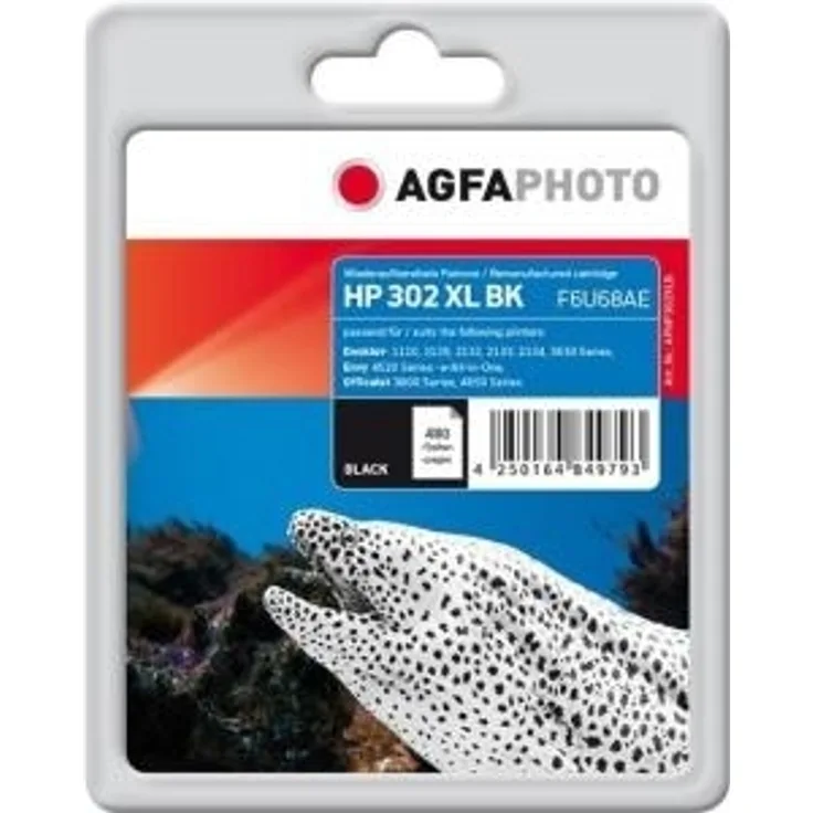 AgfaPhoto APHP302XLB nachgefüllt Tintenpatronen 1er Pack