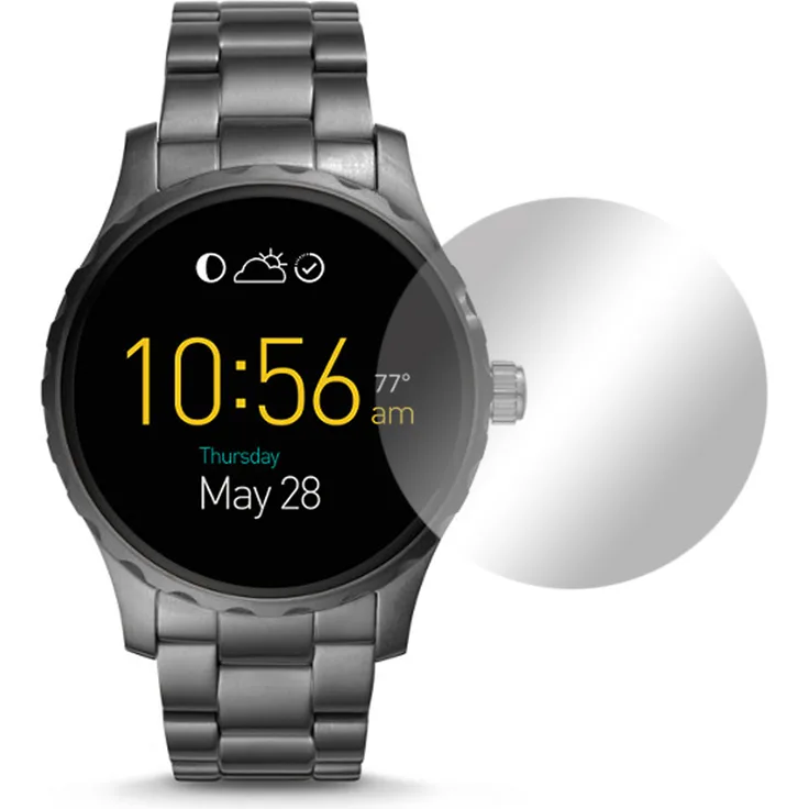 4x Slabo Displayschutzfolie für Fossil Q Marshal KLAR ''Crystal Clear''