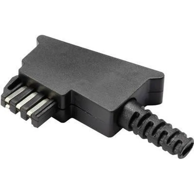 TRU COMPONENTS TAE-Bausatz Stecker, gewinkelt GM02F Schwarz Inhalt: 1 St. (1229658)