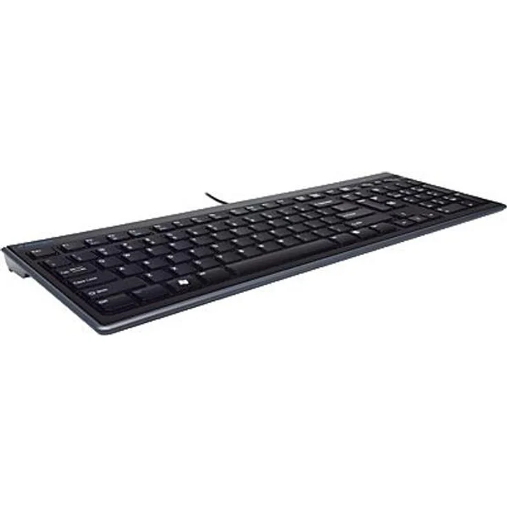 Kensington Advance Fit Full-Size Slim Tastatur mit 105-Tasten, ideal fürs Home Office, schwarz, K72357DE (Deutsches Tastaturlayout QWERTZ) – Bild 1