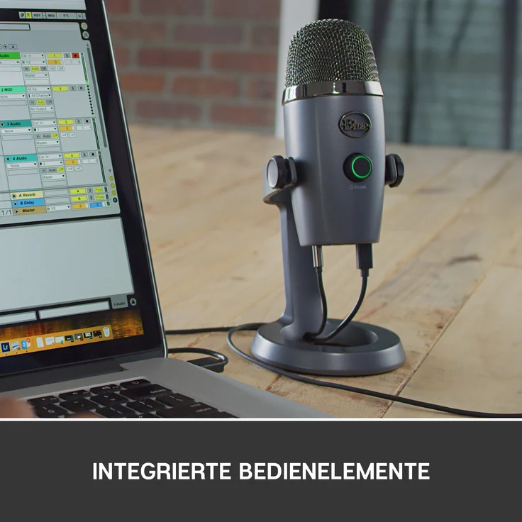 Blue Microphones Yeti Nano USB Mic, Nano Grey, Mikrofon, grau – Bild 5
