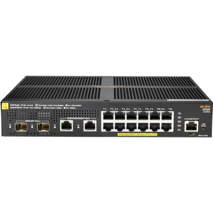 ARUBA 2930F 12G POE+ SWCH STOCK