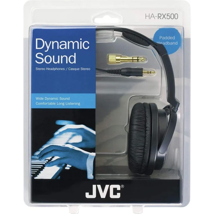 JVC HA-RX 500 On-Ear-Kopfhörer, schwarz – Bild 2